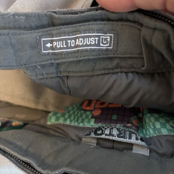 Burton DRYRIDE Cargo Snowboard Ski Pants Boys XL 14/15 Gray 30x28.5 Adjustable - Picture 8 of 16